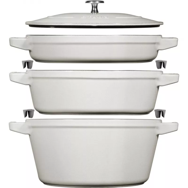 Staub La Cocotte 4,2 L apvalus ketaus troškintuvas kepimo indas