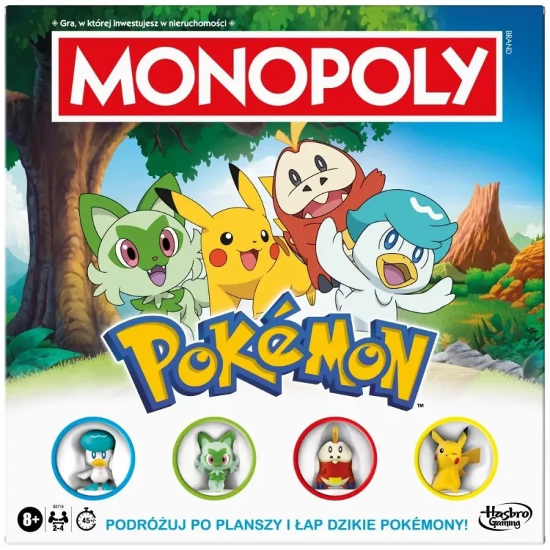Stalo žaidimas HASBRO Monopoly Pokémon (lenkiškas leidimas) – kolekcinis teminis rinkinys šeimai