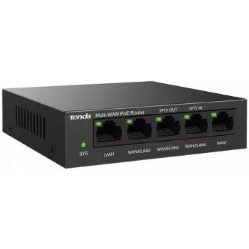 Laidinis maršrutizatorius Tenda G0-5G-PoE Gigabit Ethernet juodas IPSec VPN