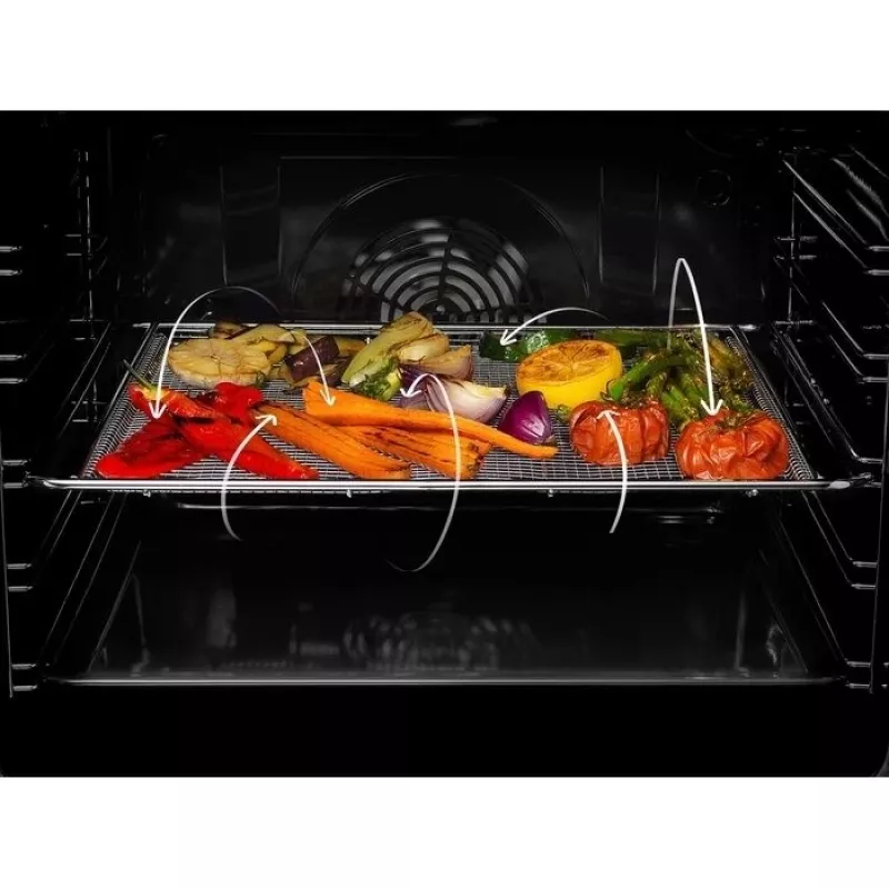 Oro gruzdintuvės padėklas Electrolux E9OOAFWM nerūdijančio plieno grotelės 468×24 mm suderinamoms krosnelėms ir oro gruzdintuvėms