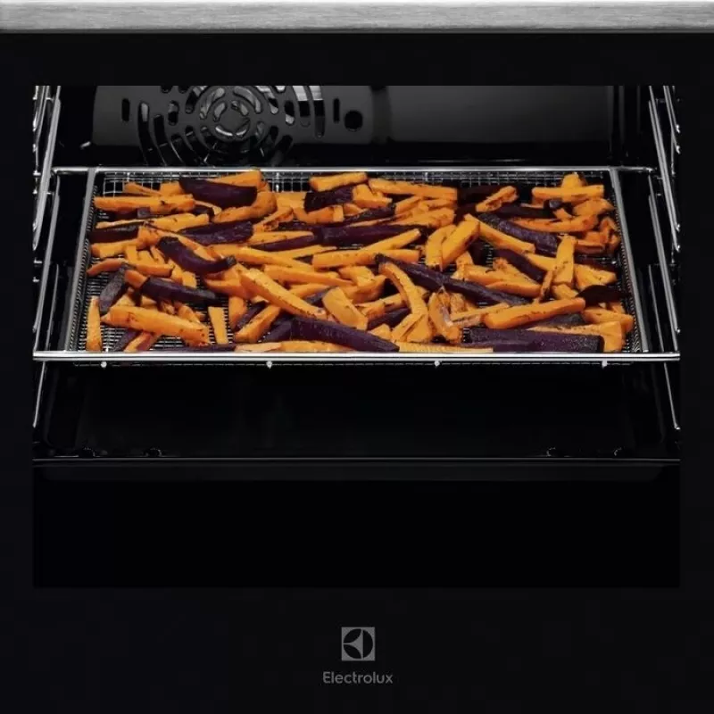 Oro gruzdintuvės padėklas Electrolux E9OOAFWM nerūdijančio plieno grotelės 468×24 mm suderinamoms krosnelėms ir oro gruzdintuvėms