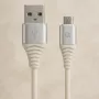 USB laidas Cablexpert CC-USB2B-AMMBM-2M-BW2, 2 m, USB A – Micro-USB B, baltas