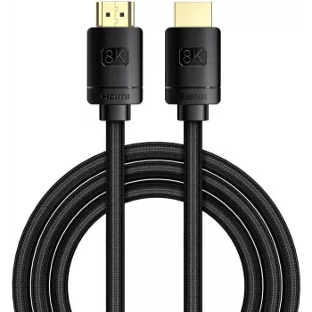 Baseus High Definition Series HDMI 2.1 laidas, 8K 60Hz, 3D, HDR, 48Gbps, 3m (juodas)