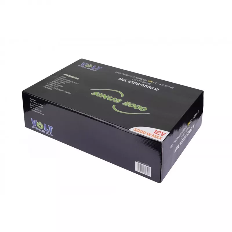 Keitiklis Volt SINUS 5000 12V į 230V (nuolatinė 2500W, didžiausia 5000W)
