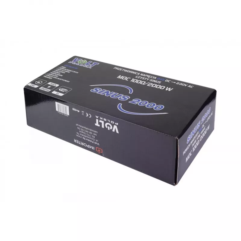 Automobilinis keitiklis SINUS SINUS-2000/24 – 2000W, nuolatinė 24V į kintamąją įtampą