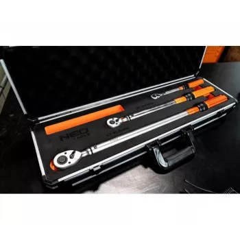 Neo Tools abipusiai sukimo momentui reguliuojami veržliarakčiai 1/4, 3/8, 1/2, 3 vnt.