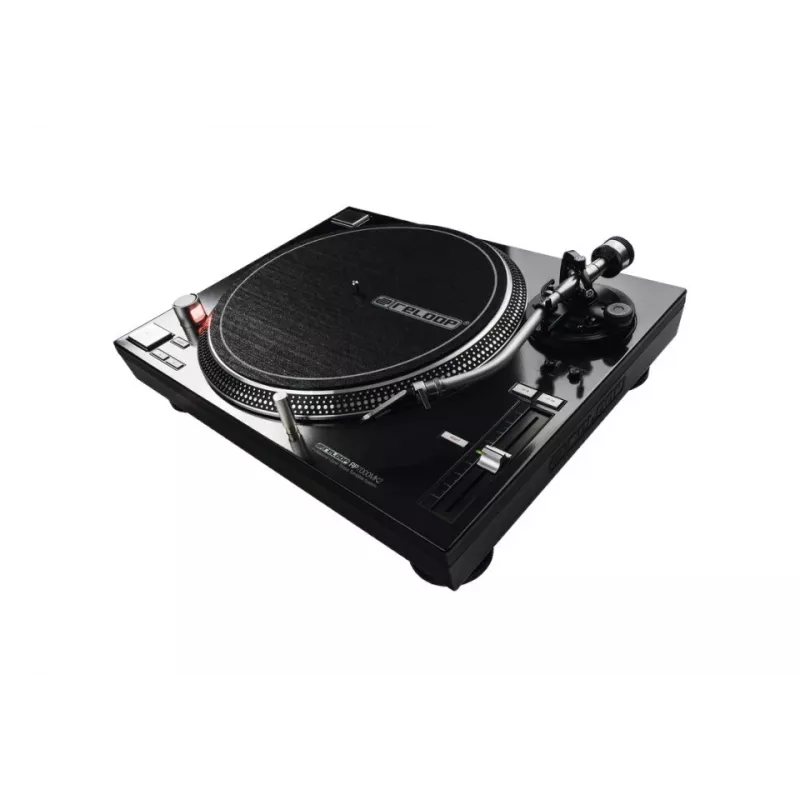 Patefonas DJ tiesioginės pavaros Reloop RP-7000 MK2 – 33/45/78 aps./min., S formos tonarmas, aliumininis diskas, juodas