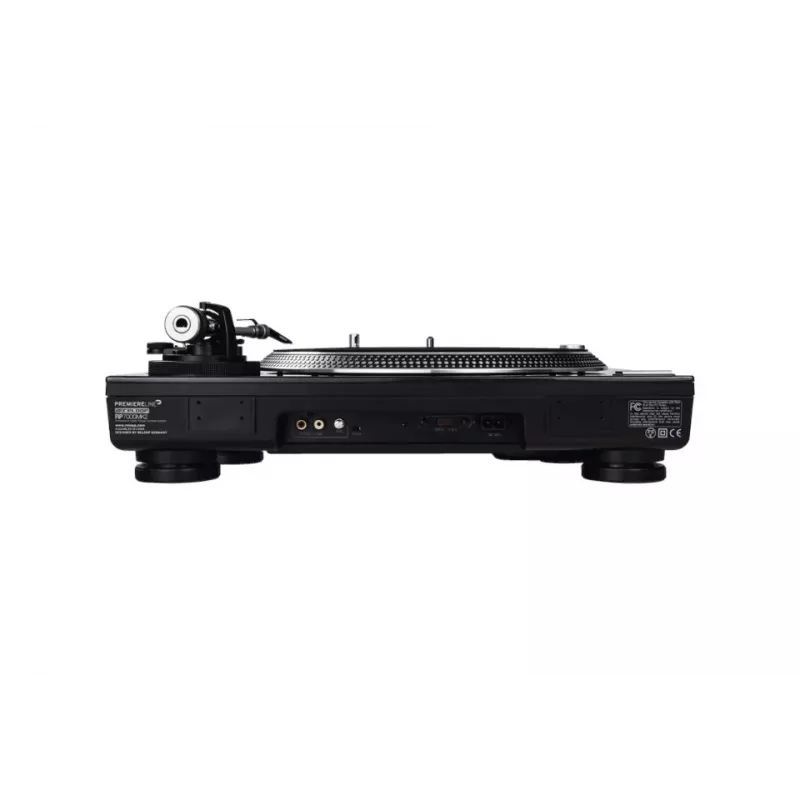 Patefonas DJ tiesioginės pavaros Reloop RP-7000 MK2 – 33/45/78 aps./min., S formos tonarmas, aliumininis diskas, juodas