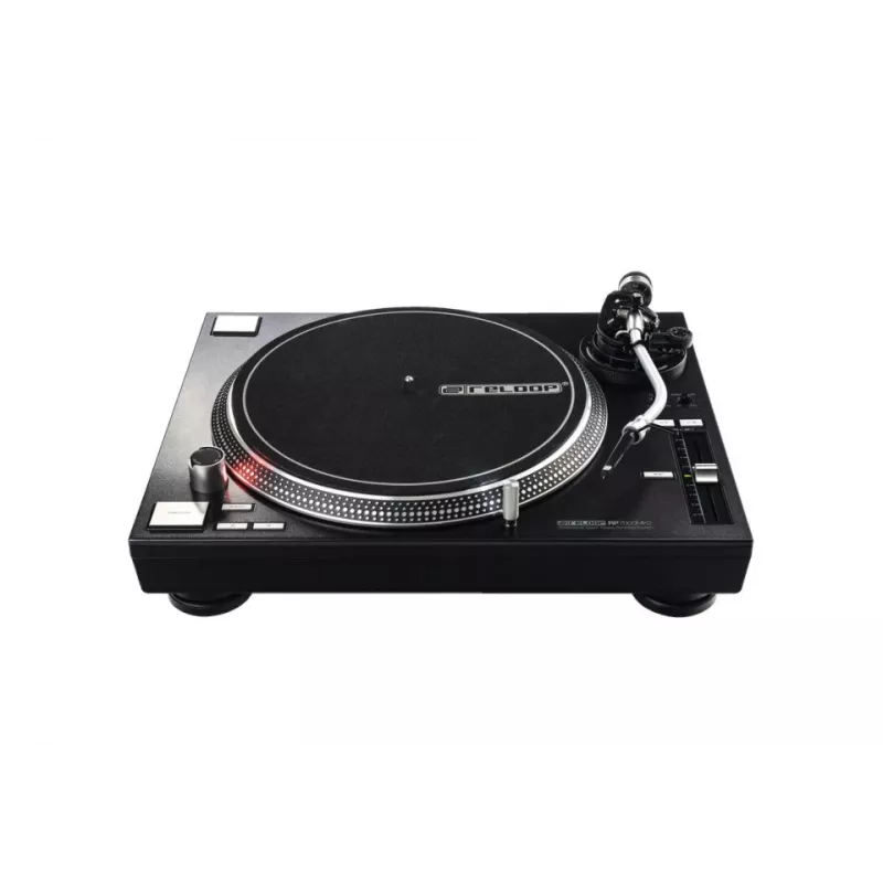 Patefonas DJ tiesioginės pavaros Reloop RP-7000 MK2 – 33/45/78 aps./min., S formos tonarmas, aliumininis diskas, juodas