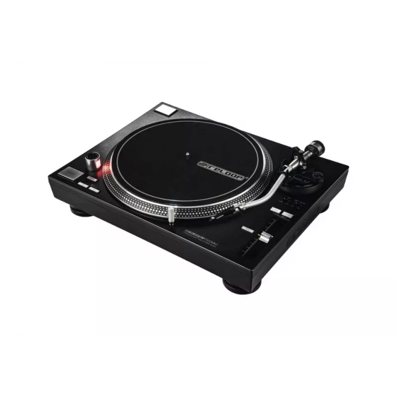 Patefonas DJ tiesioginės pavaros Reloop RP-7000 MK2 – 33/45/78 aps./min., S formos tonarmas, aliumininis diskas, juodas