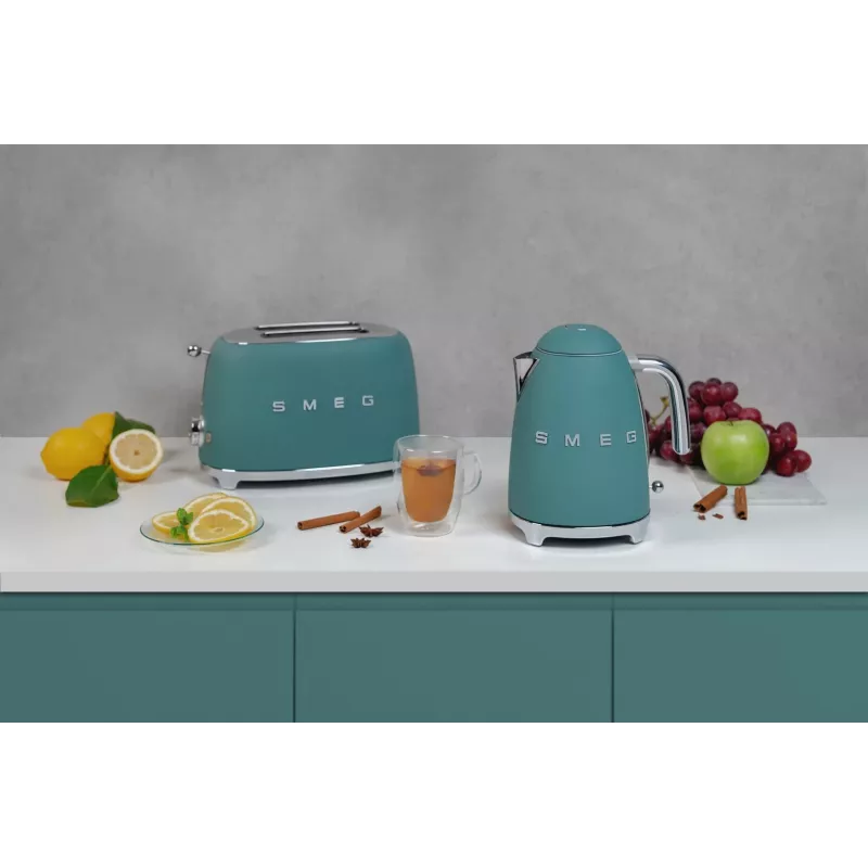 Smeg TSF01EGMEU skrudintuvas 6 2 griežinėliams 950 W Chromuotas, Žalias