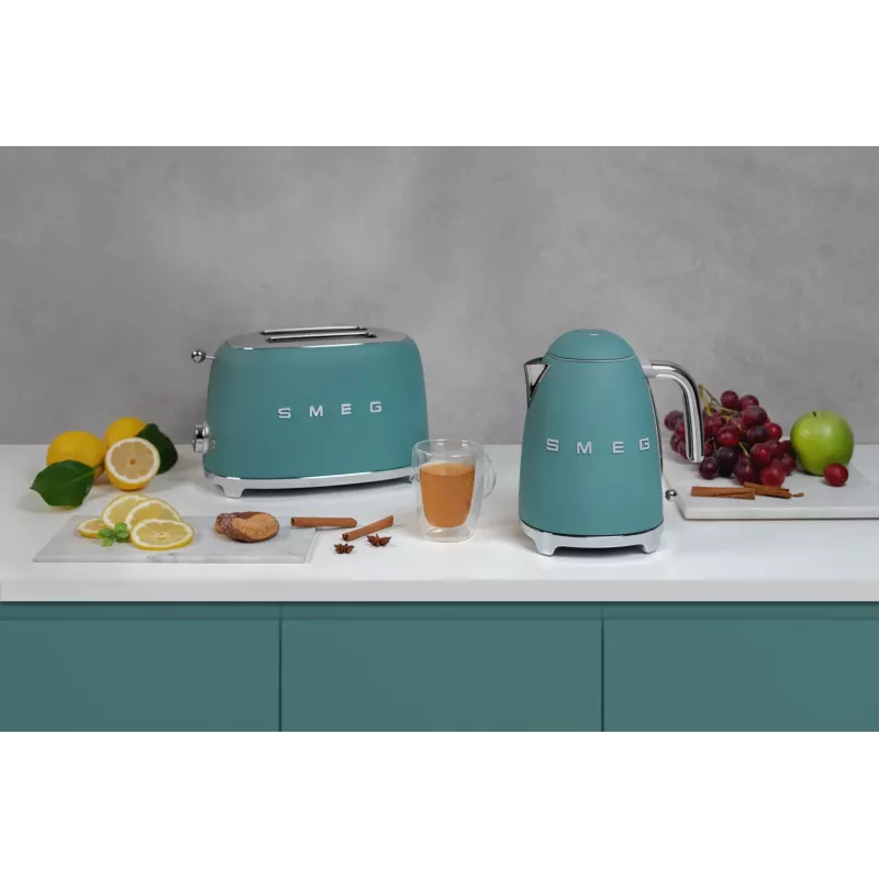Smeg TSF01EGMEU skrudintuvas 6 2 griežinėliams 950 W Chromuotas, Žalias