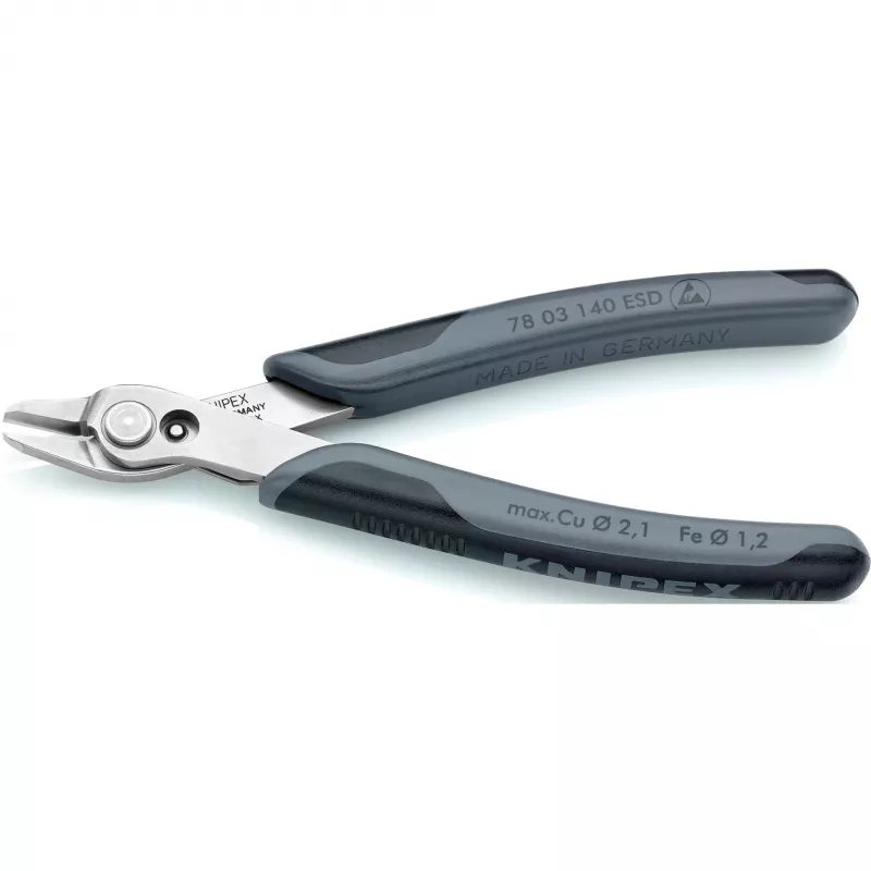 KNIPEX Super Knips XL ESD – vielų kirpikliai, 23 cm, su apsauga nuo elektrostatinio išlydžio (ESD)