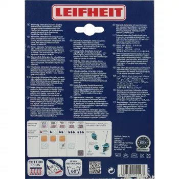 Antgalis šluostei Leifheit 55117 Ivory Turquoise, atsarginis plokščioms šluostėms