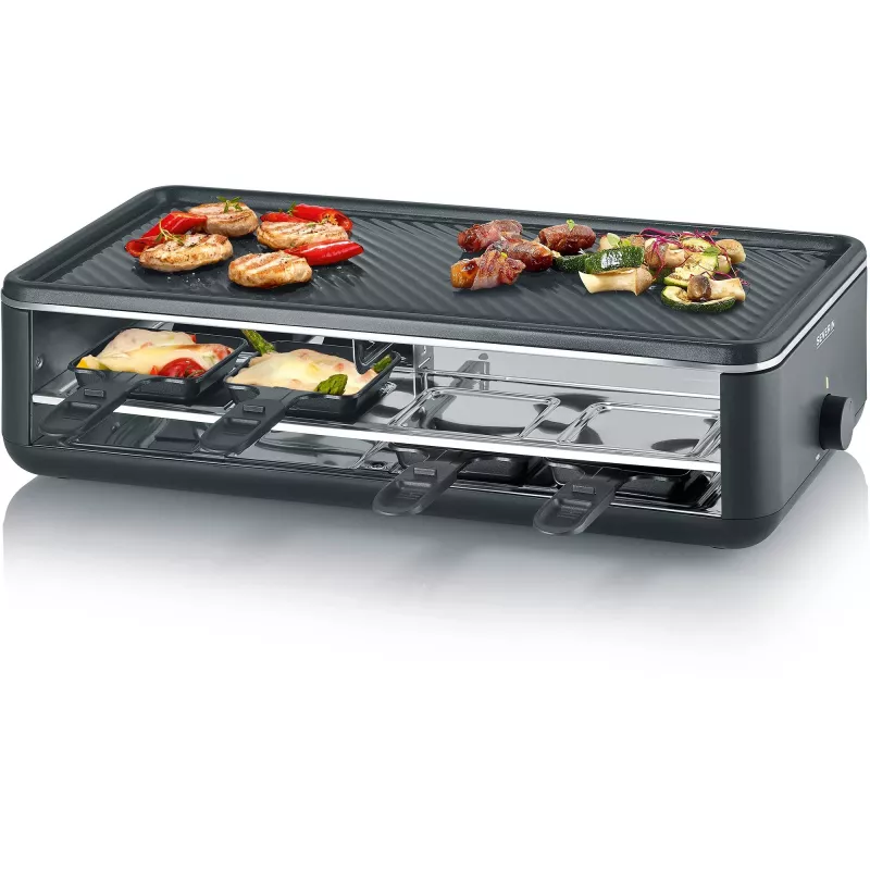 Severin RG 2365 Raclette Grilis 8 Asmenims 1300 W Juodas