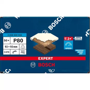 Šlifavimo lapelis trikampis Bosch C470 K80 93×93 mm