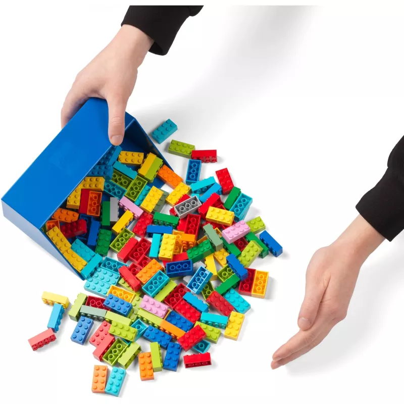 LEGO kastuvėlių rinkinys 2 vnt., laikymo dėžutė Raudona/Mėlyna