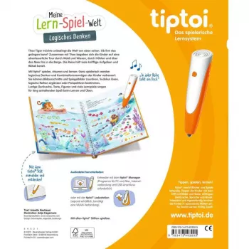 tiptoi Mano mokymosi-žaidimo pasaulis: Loginis mąstymas, mokomoji knyga
