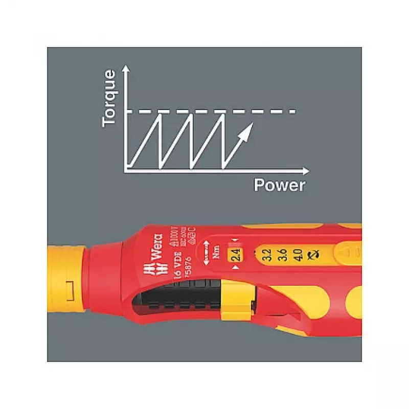 Dinamometrinis raktas Wera 05075876001 mechaninis 2,4–4 N⋅m