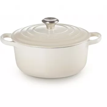 Le Creuset Signature apvalus kepimo indas 22 cm Meringue creme (21177227164430)