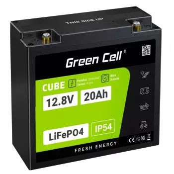 UPS baterija Green Cell GC-LFPGC12V20AH LiFePO4 12,8V 20Ah, 256Wh, 185x80x170 mm, 3 kg
