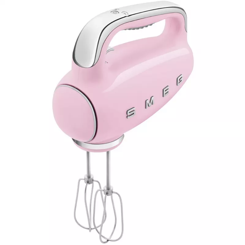 Smeg HMF01PKEU rankinis plaktuvas 50-ųjų retro dizaino rožinė