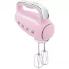 Smeg HMF01PKEU rankinis plaktuvas 50-ųjų retro dizaino rožinė