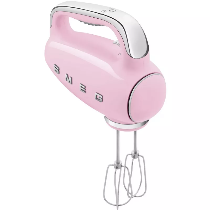 Smeg HMF01PKEU rankinis plaktuvas 50-ųjų retro dizaino rožinė