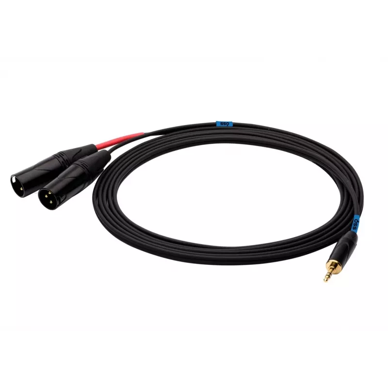 SSQ MIXLR3 garso kabelis Jack Stereo 3,5 mm į 2x XLR vyriškas, 3 m