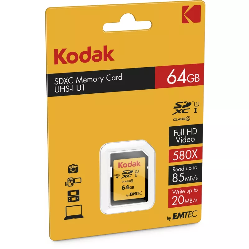 Atminties kortelė Emtec 64GB SDXC UHS-I EKMSD64GXC10K