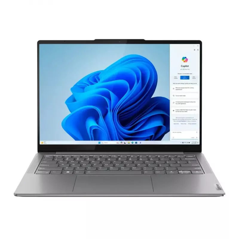 Nešiojamas kompiuteris Lenovo YOGA Slim 7 14 colių Ultra 5 125H, 16 GB LPDDR5, 1 TB NVMe, 14 colių WUXGA OLED, Windows 11 Home, Luna Grey