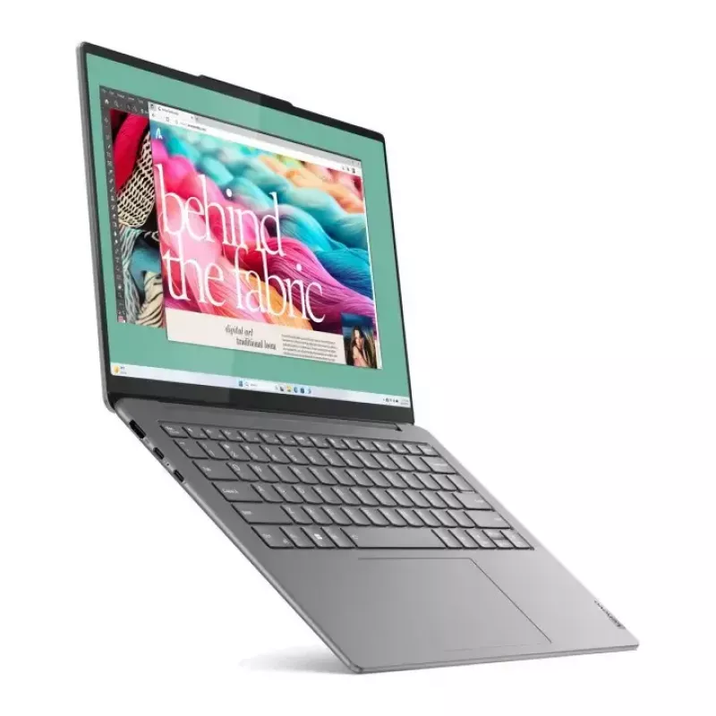 Nešiojamas kompiuteris Lenovo YOGA Slim 7 14 colių Ultra 5 125H, 16 GB LPDDR5, 1 TB NVMe, 14 colių WUXGA OLED, Windows 11 Home, Luna Grey