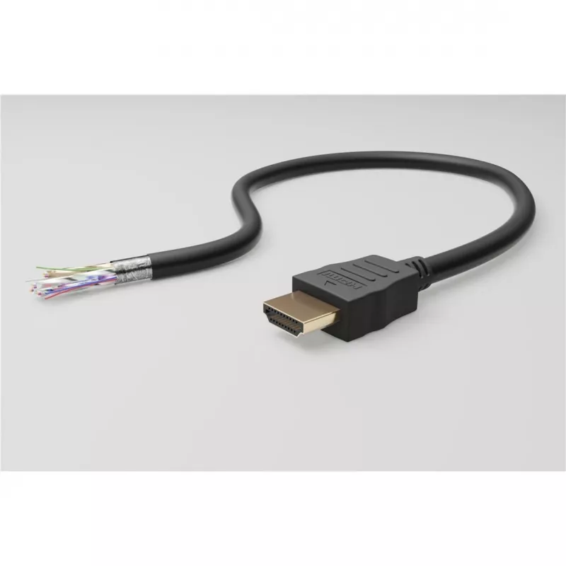 Goobay HDMI 2.0 90° kampuotas laidas su Ethernet 4K 60Hz 5 m Juodas