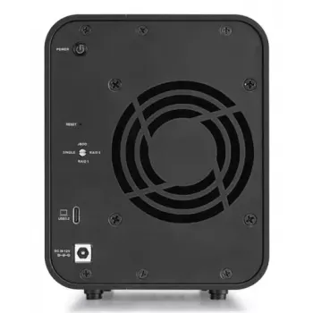 TerraMaster D5 HYBRID išorinis diskų masyvas 5 lizdams, juodas, HDD/SSD