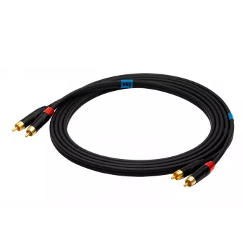 SSQ RCARCA2 SS-1432 Laidas 2x RCA - 2x RCA 2 m Juodas