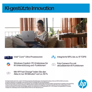 HP OmniBook BZ8E4EA 16 nešiojamas kompiuteris – Core Ultra 5 4,5 GHz 40,6 cm – 512 GB SSD – 16 GB RAM – Liečiamas ekranas – Windows 11 Home (BZ8E4EA#ABD)