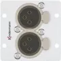 Lizdo plokštė 2 x XLR Kindermann 7444000579