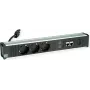 Bachmann CONI 912.18118 ilgintuvas su 3x CEE7 kištukiniais lizdais ir 2x CAT6a tinklo prievadais