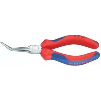 Knipex elektronikos ir precizinių darbų smailianosės replės 45° lenktos 160 mm 31 25 160