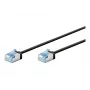 Goobay Ultra-Flexible CAT 6A Patch Cable slim U/FTP juodas - itin trumpas kištukas (74315)