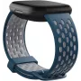 Fitbit FB174SBNVGYL – dirželis – mėlyna/pilka – Sense, Versa 3 – aliuminis, silikonas, nerūdijantis plienas