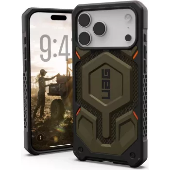UAG Urban Armor Gear Monarch Pro MagSafe Dėklas | Apple iPhone 17 Pro Max | kevlar elementas Žalia | 11451411397B