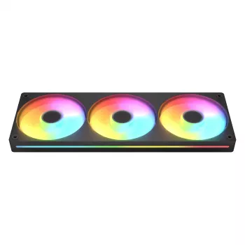 Ventiliatorių rinkinys COUGAR Unity360-FB Single-Frame 360 ARGB PWM Reversed, 120 mm, 700–1600 RPM, FDB, Juodas