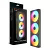 Ventiliatorių rinkinys COUGAR Unity360-FB Single-Frame 360 ARGB PWM Reversed, 120 mm, 700–1600 RPM, FDB, Juodas