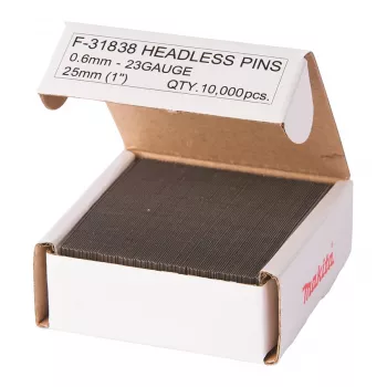 Makita F-31838 cinkuotos vinys, 0,6 x 25 mm, 23 Ga, 10000 vnt.