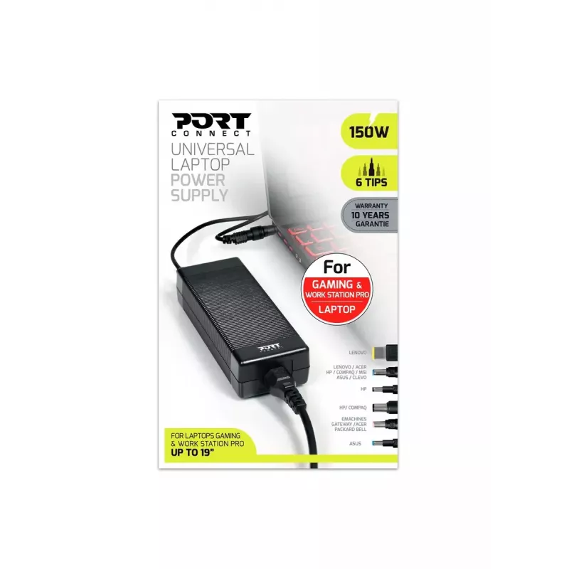 Maitinimo adapteris/inverteris Port Designs 900103 150 W universalus