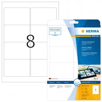 Lipnūs etikečių lapai HERMA A4 96x63,5 mm 200 vnt.