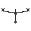 Multibrackets M VESA Dvigubas Stalo Laikiklis Monitoriams Officeline Dual Juodas Clamp/Bolt-through 16kg 15-30in