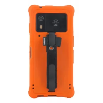 Mobilis PROTECH dėklas su rankiniu dirželiu Zebra EM45 - Safety Orange+ Pantone 021C - minkštas (052069)