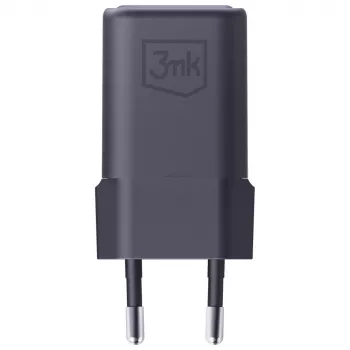 3MK Hyper Charger PD 33W GaN QC4+ juodas – 33W PD greitas įkroviklis su GaN technologija